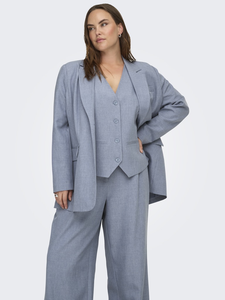Γιλέκο με κουμπιά και v λαιμόκοψη Plus size - Image 2