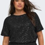 CARWHAM S/S O NECK SEQ TOP JRS