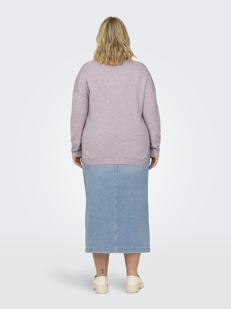 Πλεκτό πουλόβερ με V - Image 4