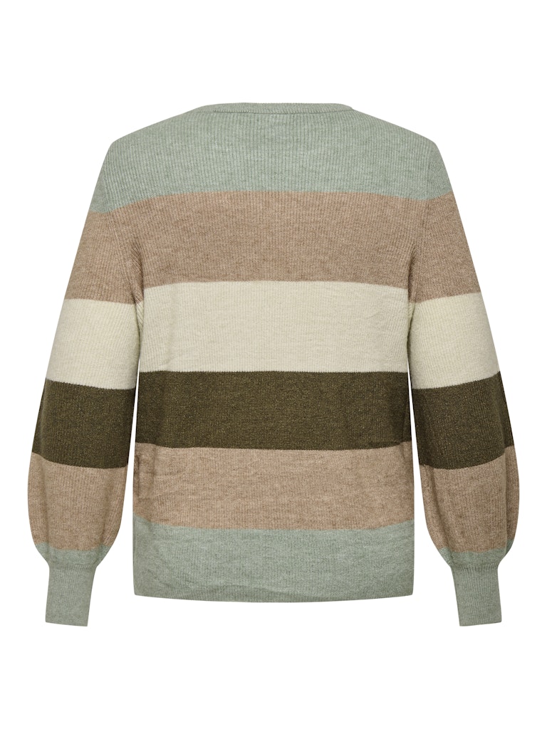 ONLY Πλεκτό πουλόβερ με ρίγες - Πρασινο - 6