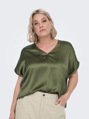 Μπλούζα σατέν κοντομάνικη