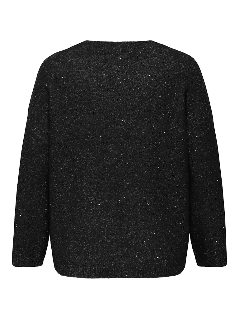 Μπλούζα πλεκτή με V-λαιμόκοψη και glitter plus size - Image 7