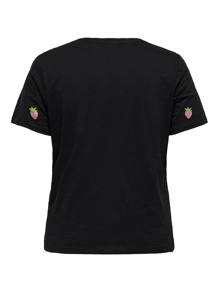 T-shirt με ροζ φράουλες Plus size - Image 3