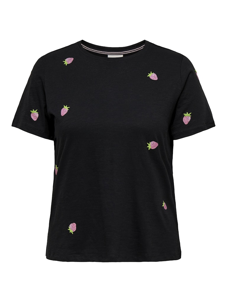 T-shirt με ροζ φράουλες Plus size - Image 2