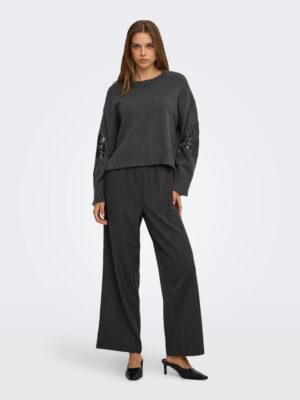 ONLANNIKA LS SEQUINS O NECK KNT