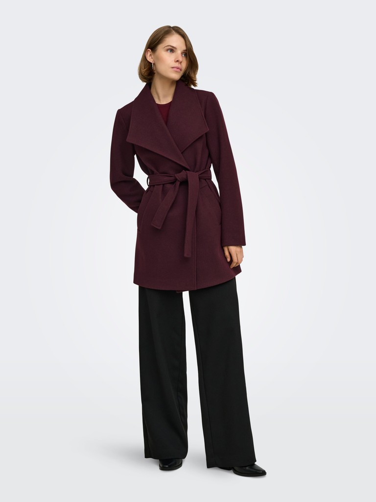 ONLTRISH WRAP COAT BF OTW