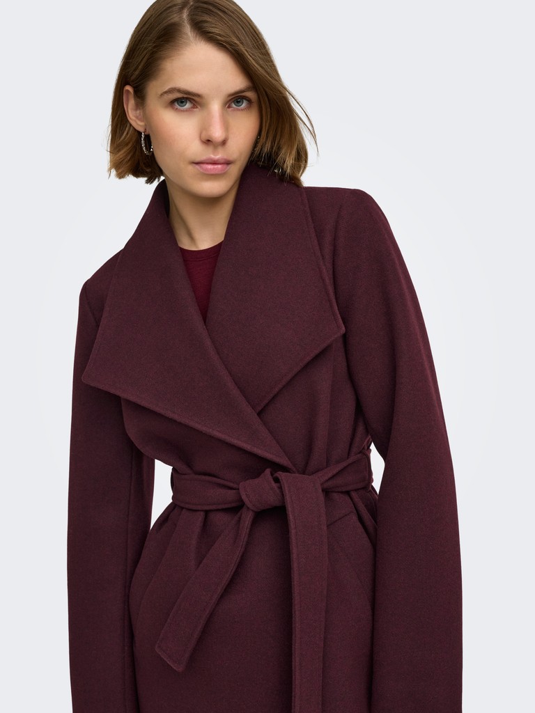 ONLTRISH WRAP COAT BF OTW