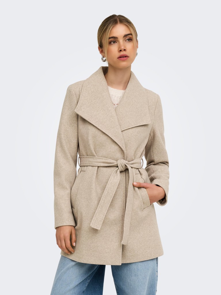 ONLTRISH WRAP COAT BF OTW