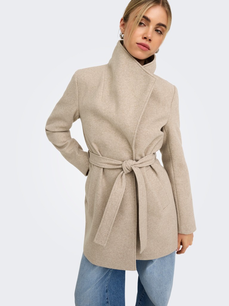 ONLTRISH WRAP COAT BF OTW