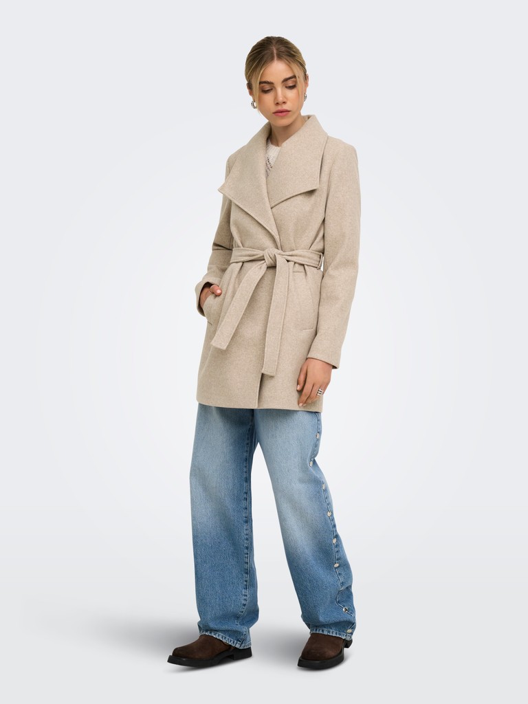 ONLTRISH WRAP COAT BF OTW