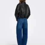 ONLMOON NELI L/S FAUX LEATHER BOMBER PNT