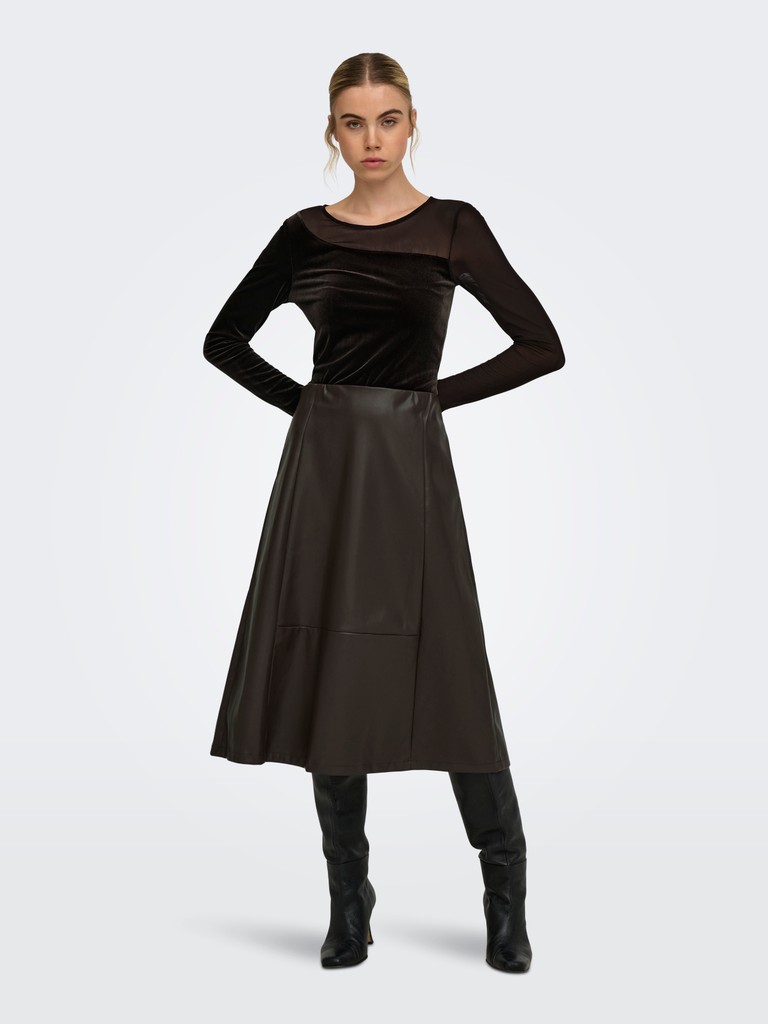 ONLSMOOTH L/S MESH MIX TOP BOX JRS