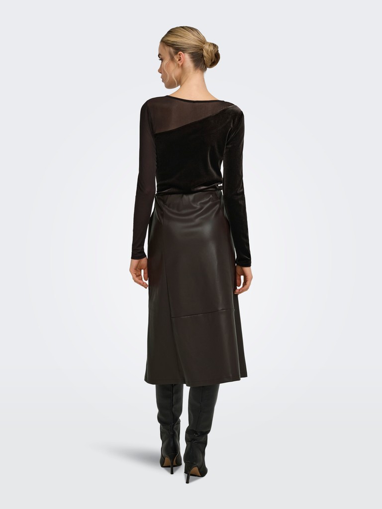 ONLSMOOTH L/S MESH MIX TOP BOX JRS
