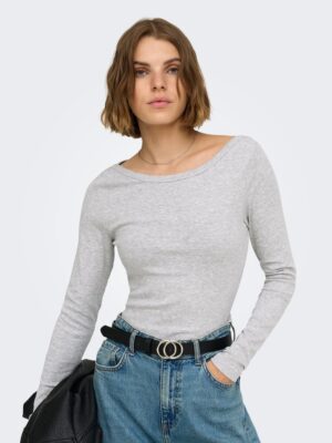 ONLRILEY L/S BOATNECK TOP JRS