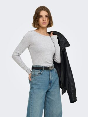 ONLRILEY L/S BOATNECK TOP JRS