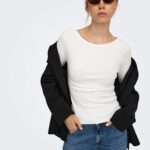 ONLRILEY L/S BOATNECK TOP JRS