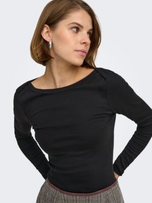 ONLRILEY L/S BOATNECK TOP JRS