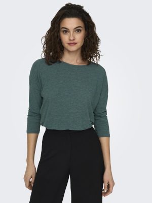 Μπλουζάκι με τρουακάρ μανίκια