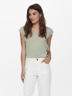 Alternative view of Κοντομάνικη μπλούζα lurex