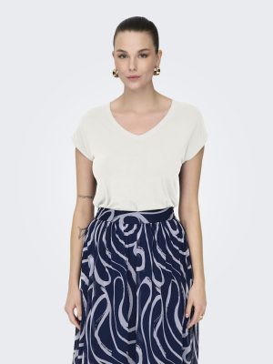 Μπλούζα κοντομάνικη με V