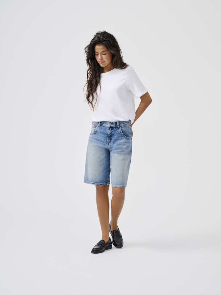 Βερμούδα τζιν ψηλόμεση denim - Image 2