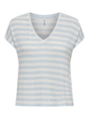 Μπλούζα ριγέ με v λαιμόκοψη