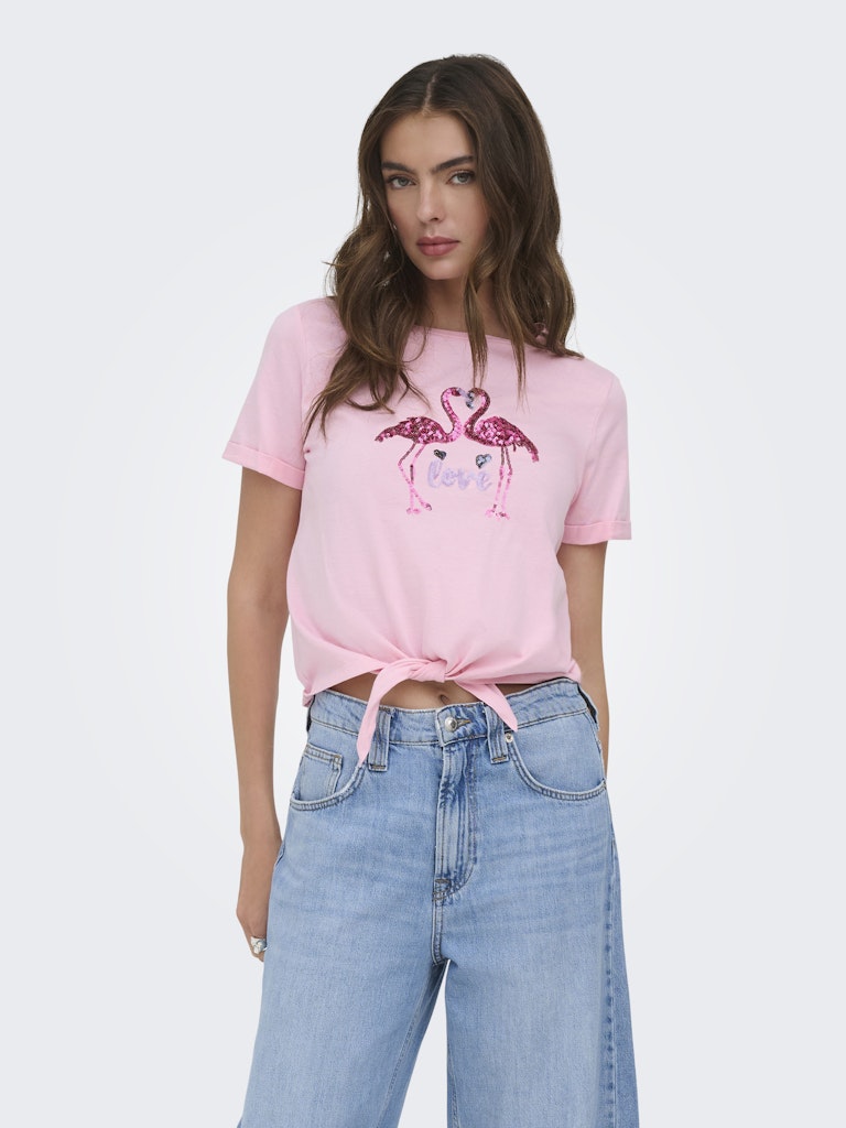 T-shirt με παγιέτα