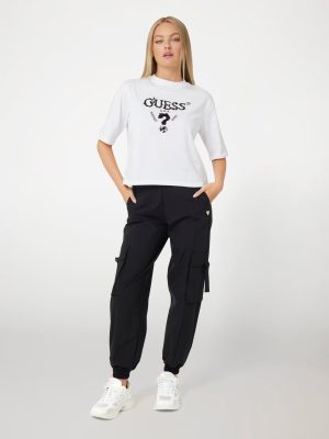 Alternative view of T-shirt με λογότυπο με παγιέτες μπροστά