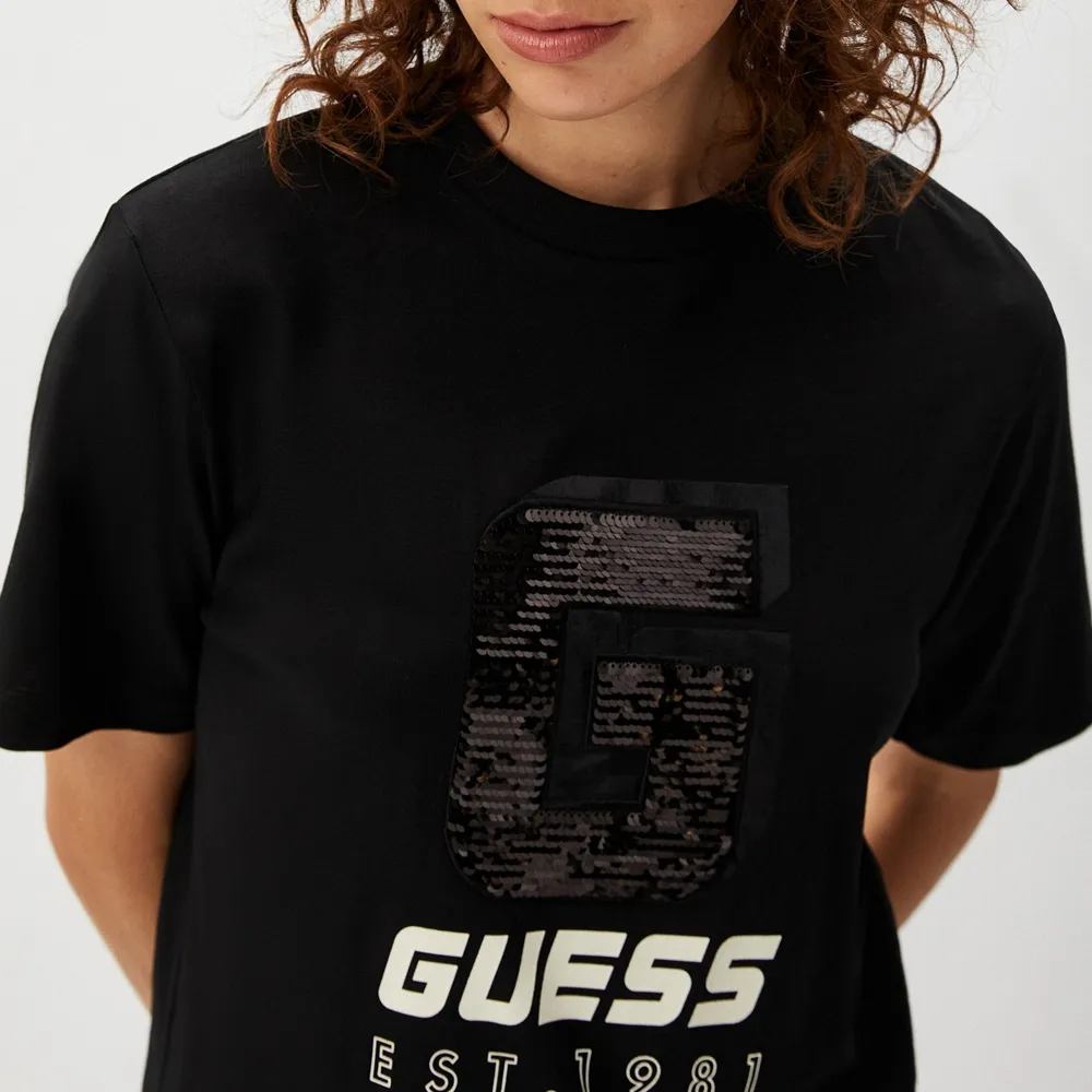 T-Shirt με λογότυπο με παγιέτα - Image 2