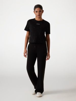 Alternative view of T-shirt με λογότυπο με στρας μπροστά