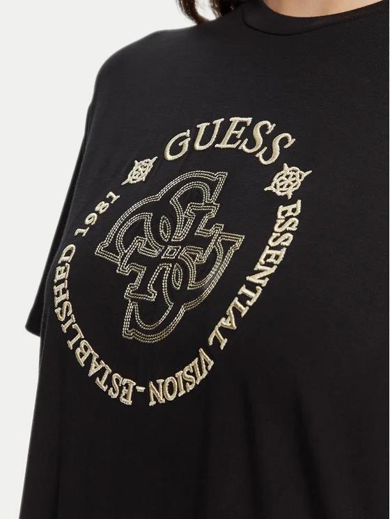 GUESS T-shirt guess με λογότυπο σε χαλαρή γραμμή - Μαύρο - 4