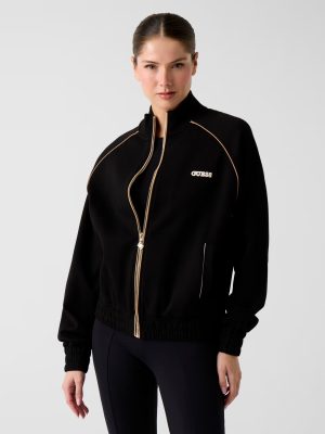 Zακέτα με φερμουάρ και ψηλό λαιμό