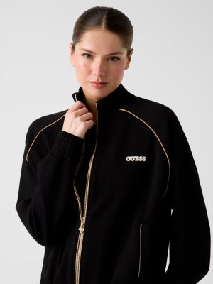 Alternative view of Zακέτα με φερμουάρ και ψηλό λαιμό