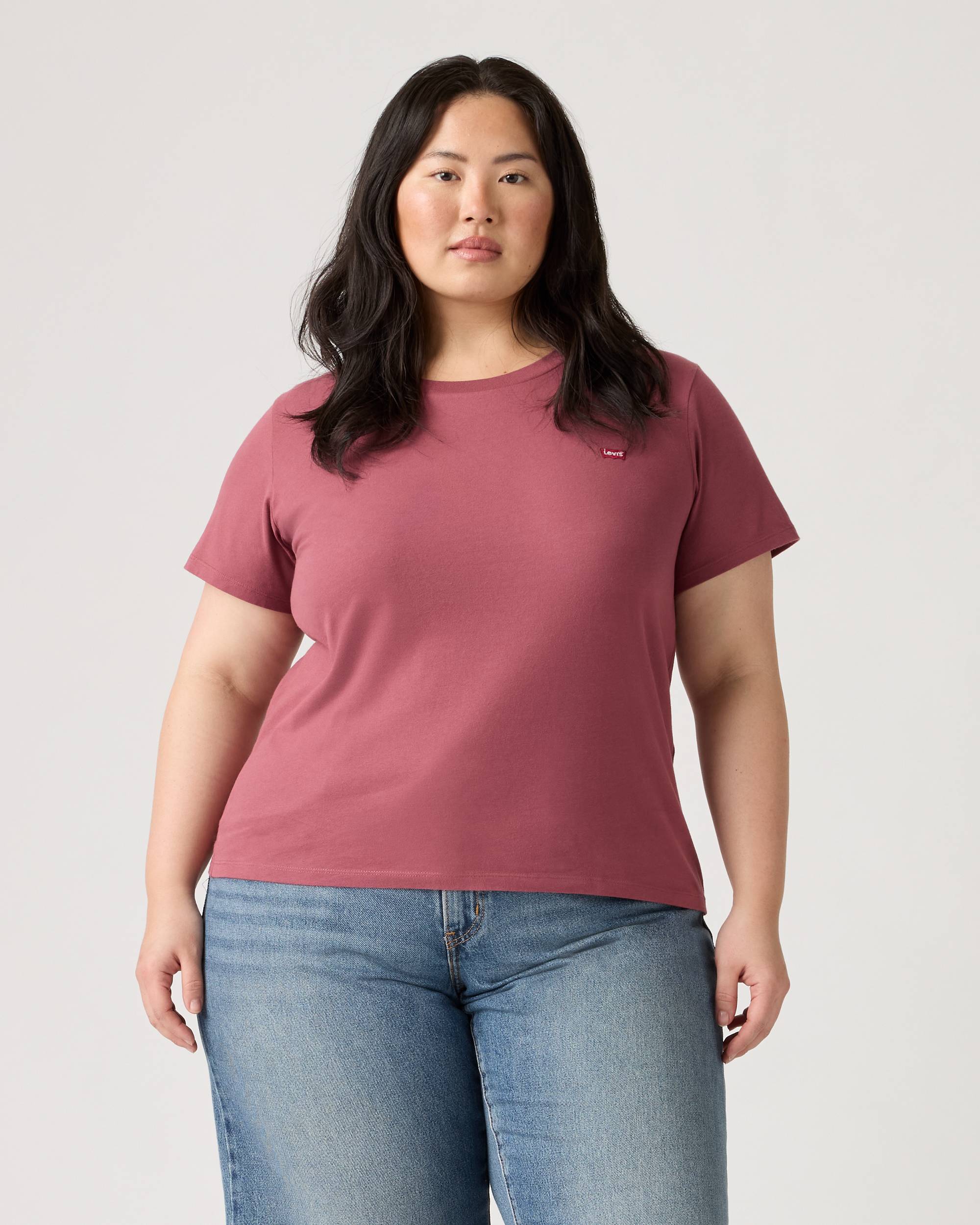 Tshirt γυναικείο plus size μονόχρωμο basic