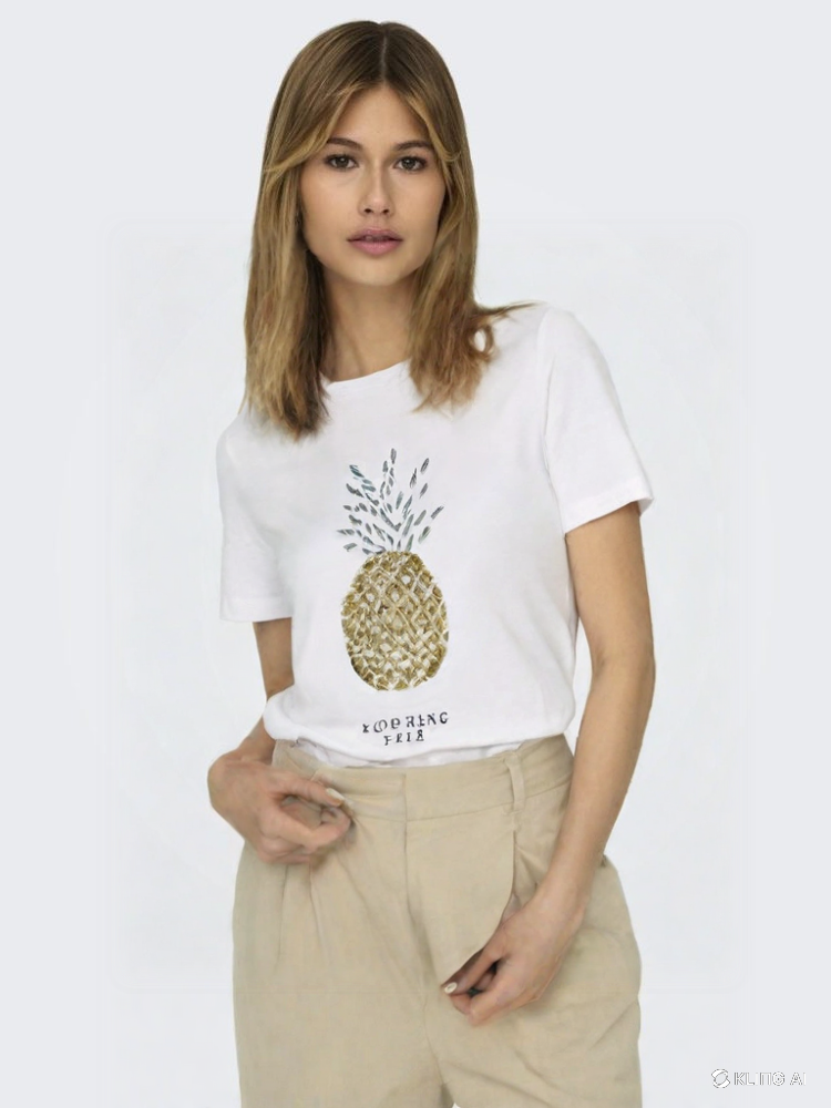 T-shirt με στάμπα ανανά