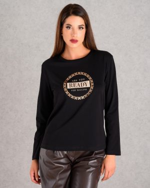 Μακρυμάνικη μπλούζα με στάμπα