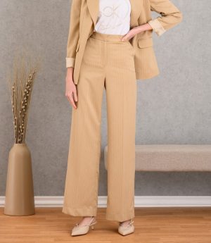 Alternative view of Παντελόνα ριγέ σε ίσια γραμμή