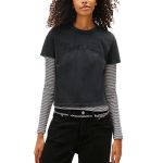 dw0dw22458 bds tommyjeans women t shirt black 1