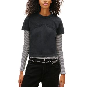 dw0dw22458 bds tommyjeans women t shirt black 1