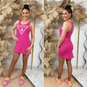 Alternative view of Mini φόρεμα με logo print παραλίας