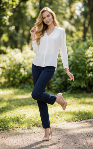 Alternative view of Πουκάμισο γυναικείο με μακρύ μανίκι