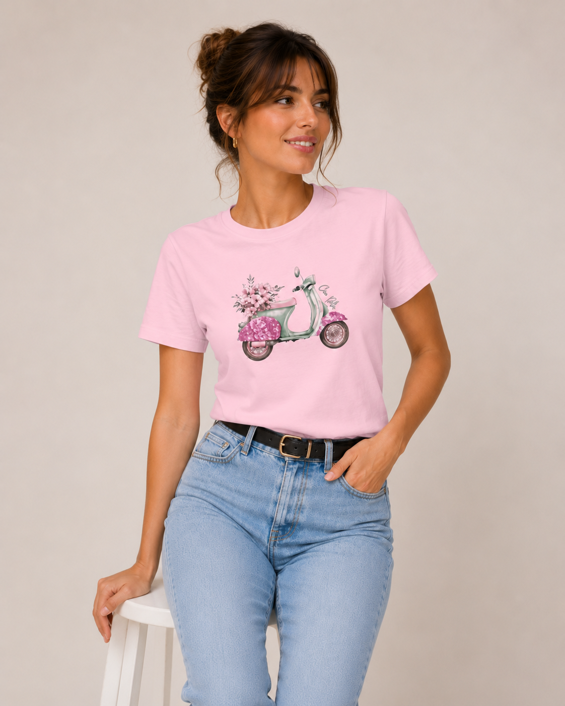 T-shirt με τύπωμα scooter - Image 3