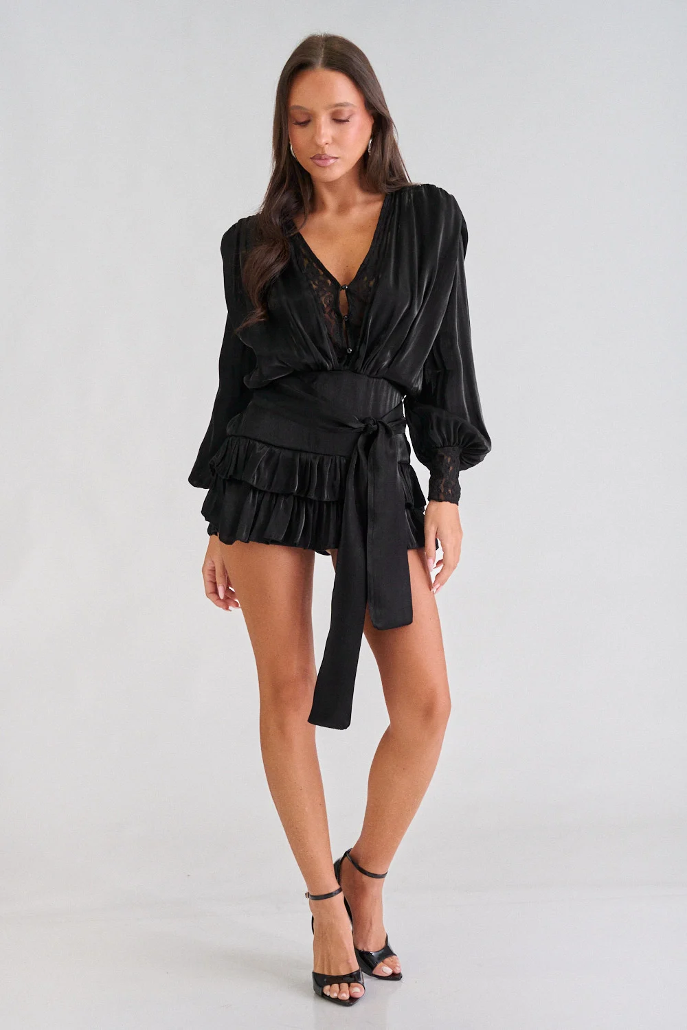 forema skort me volan dantela 10094499 ezhv
