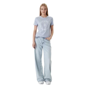 Alternative view of Μπλούζα κοντομάνικη με λευκό λογότυπο στο στήθος