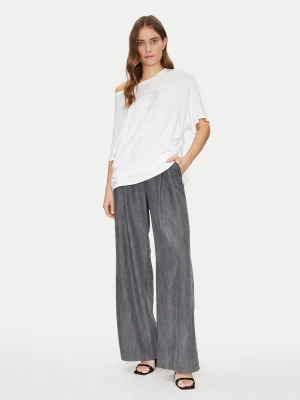 Alternative view of T-Shirt oversized με λογότυπο strass
