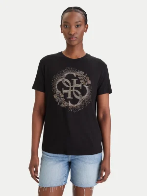 T-shirt με logo και στρας λεπτομέρεια