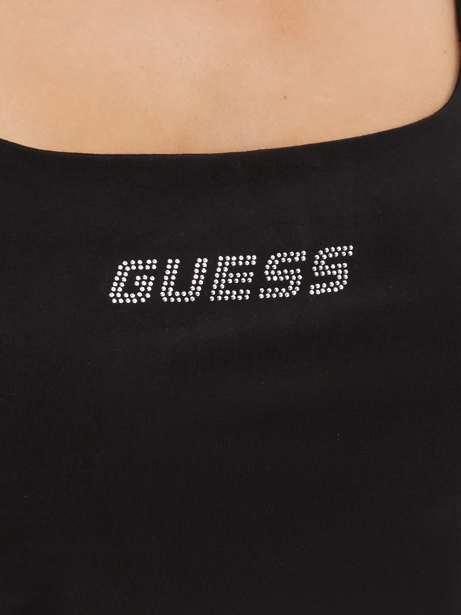 Τοπ αμάνικο με rhinestone logo - Image 4