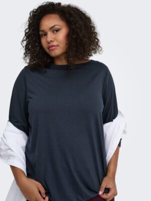 only carcarlinne3 4boatnecktopjrs blue