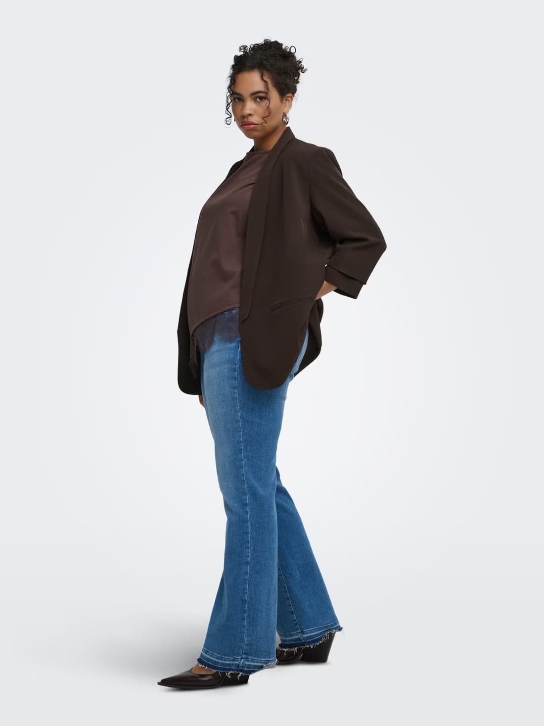 only carelly3 4blazertlrnoos brown (1)