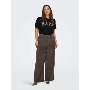Alternative view of Μπλούζα κοντομάνικη με λεοπάρ στάμπα plus size